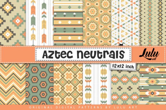 Aztec Neutrals Boho Patterns