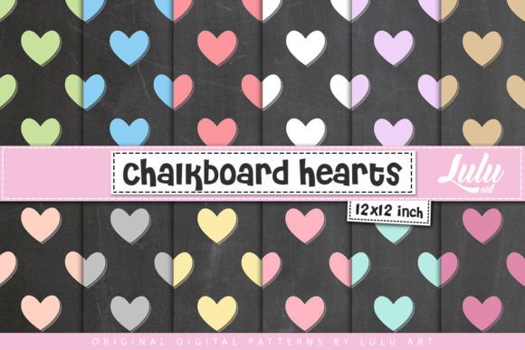 Chalkboard Hearts, Patterns: A Modern Approach to Digital Creativity