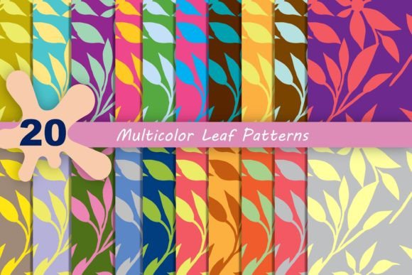 Discover the Beauty of Multicolor Leaf Patterns - Seamless