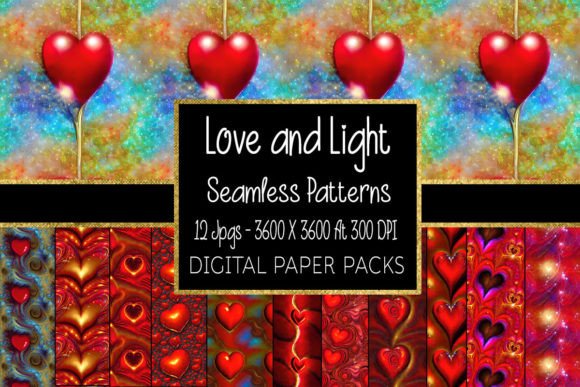 Love and Light Seamless Patterns: A Creative Resource for Designers