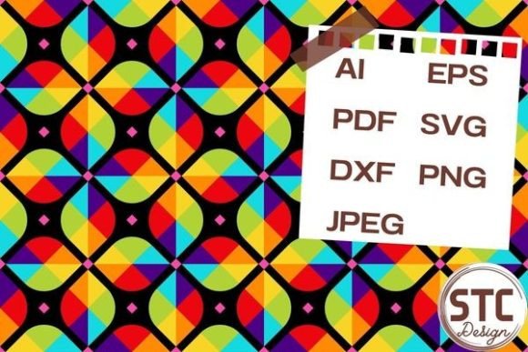 Rainbow Color Geometry Flowers Patterns: A Versatile Design Asset for Modern Creators