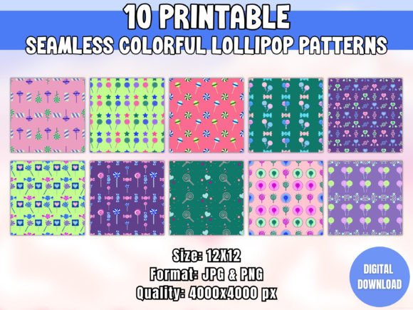 Seamless Colorful Lollipop Patterns: A Strategic Tool for Creative and Practical Applications