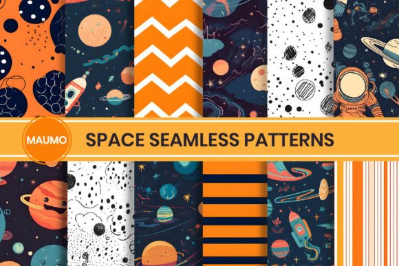 Space Patterns Digital Papers: A Creative Resource for Design Enthusiasts