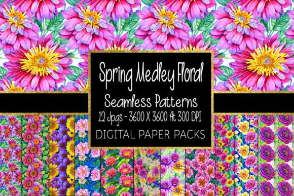 Spring Medley Floral Patterns: A Strategic Resource for Creative and Business Applications