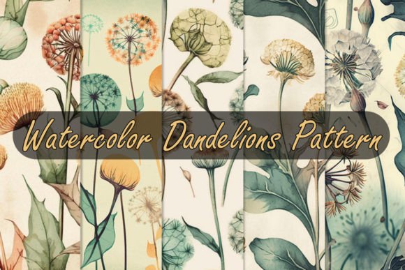 Watercolor Dandelions Patterns