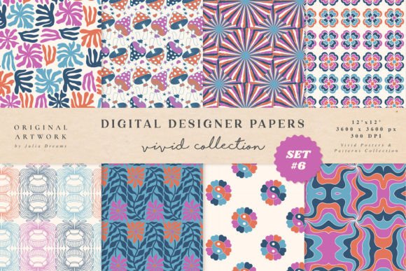 Y2K Digital Papers Seamless Patterns: A Versatile Resource for Creative Professionals